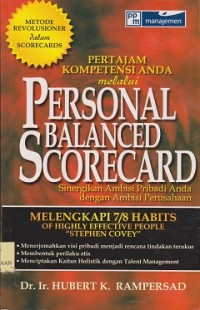 Pertajam kompetensi anda melalui personal balanced scorecard : sinergikan ambisi pribadi anda dengan ambisi perusahaan
