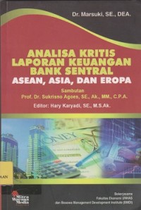 Analisa kritis laporan keuangan bank sentral ASEAN, Asia, dan Eropa