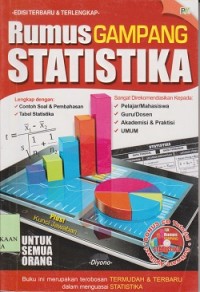 Rumus gampang statistika : lengkap dengan contoh soal & pembahasan, tabel statistika (CD : compact disc)