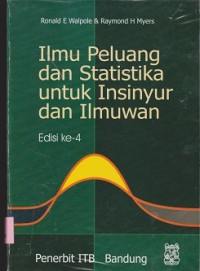 Image of Ilmu peluang dan statistika untuk insinyur dan ilmuwan