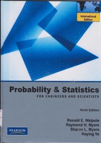 Image of Probability & statistics for engineers and scientists