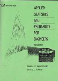 Image of Applied statistics and probability for engineers