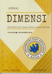 Jurnal dimensi Universitas Riau Kepulauan Batam