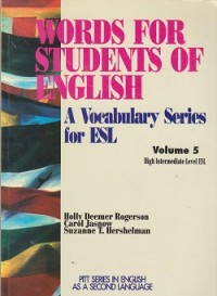 Image of Words for students of english a vocabulary series for ESL