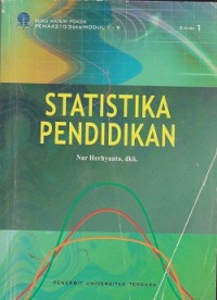 Image of Materi pokok statistika pendidikan ; 1-9/PEMA4210/3 sks