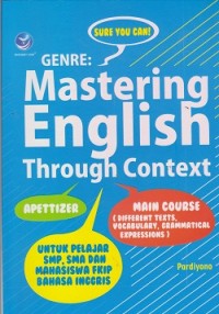 Sure you can! genre : mastering english through context
