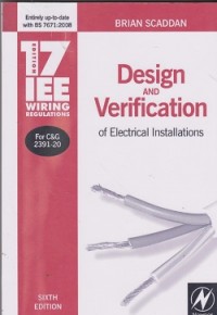 Design and verification of electrical installation