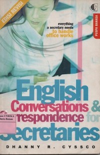 Image of English conversation & correspondence for secretaries