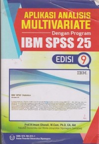 Image of Aplikasi analisis multivariate dengan program IBM spss 25